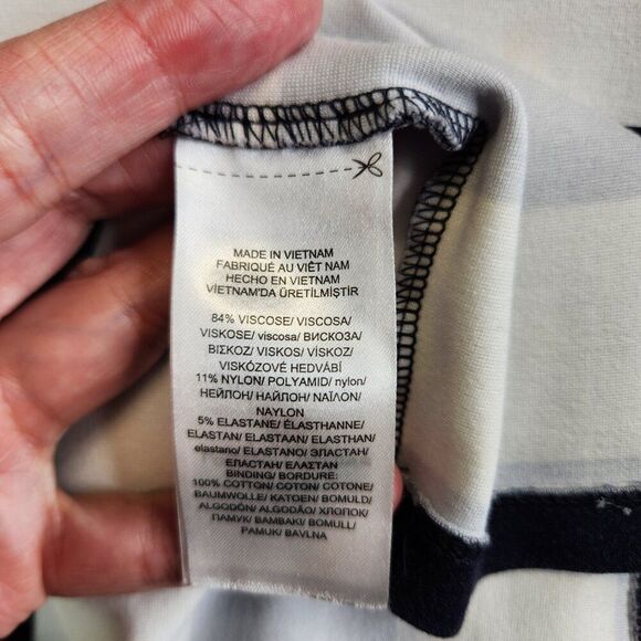 Lauren Ralph Lauren Dress Womens 1X Blue White Striped Coastal Vacation Resort - Picture 13 of 15